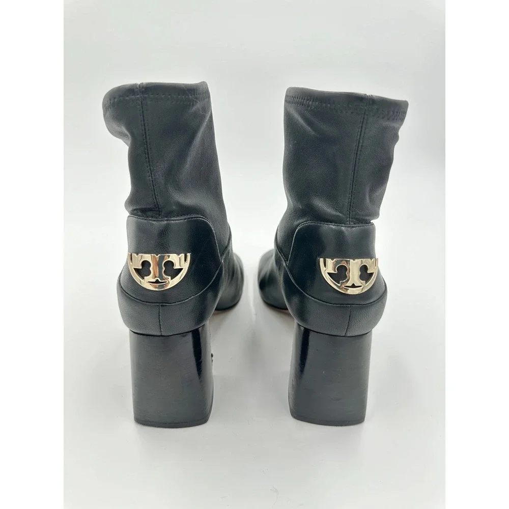 Tory Burch Sidney bootie black leather‎ size 7M womens boots